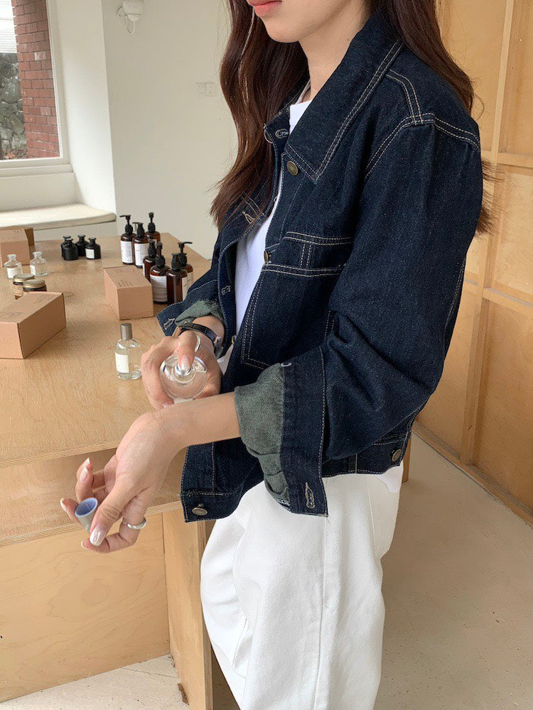 25Dec. 休閒韓chic原色牛仔丹寧外套