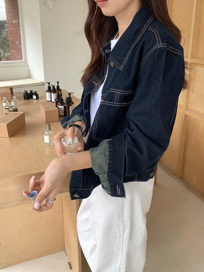 25Dec. 休閒韓chic原色牛仔丹寧外套