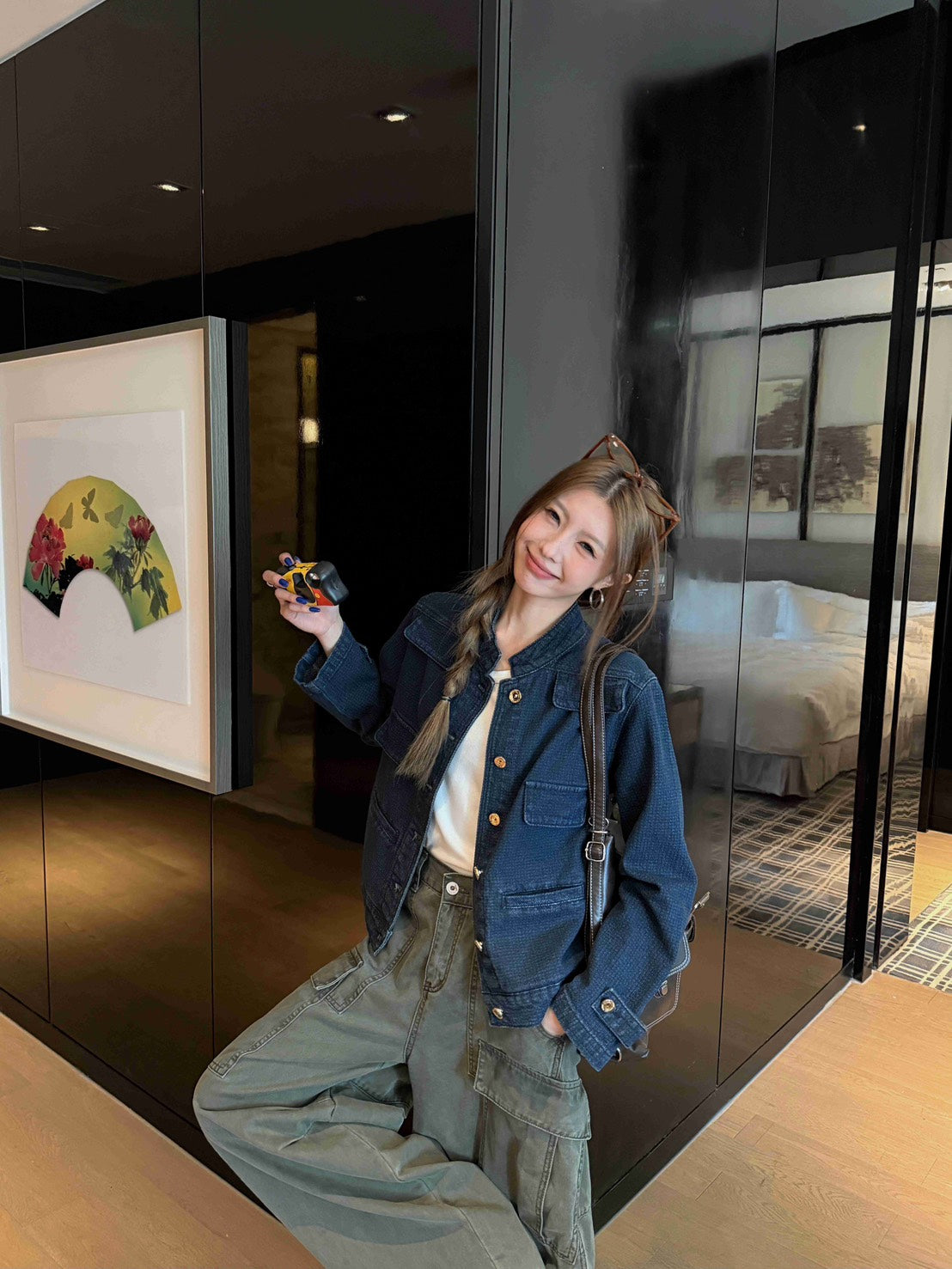 25Dec. 騎士日誌正肩金牌釦丹寧外套