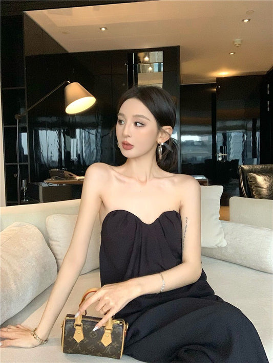 Jun. 簡約老錢調 慵懶設計感2版型上衣 寬鬆休閒褲 黑色