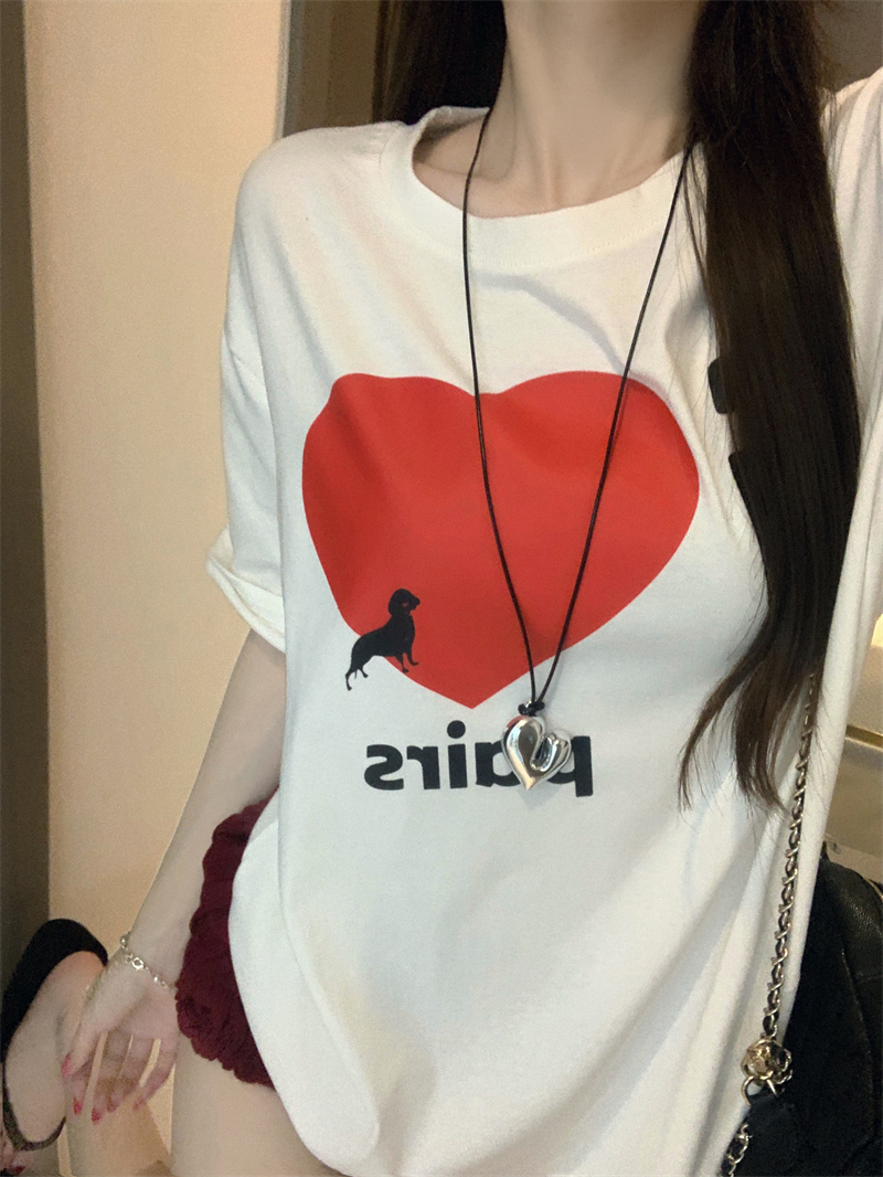 25Oct. “Paris心動”休閒愛心蕾絲上衣