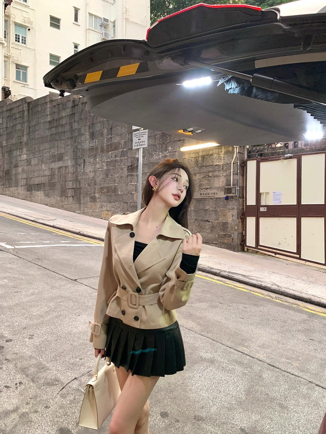 25Sep. 高訂顏值大翻駁腰帶卡其風衣