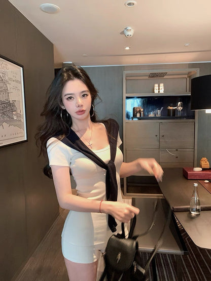 25Oct. 輕熟女簡約通勤3件組套裝 奶油米