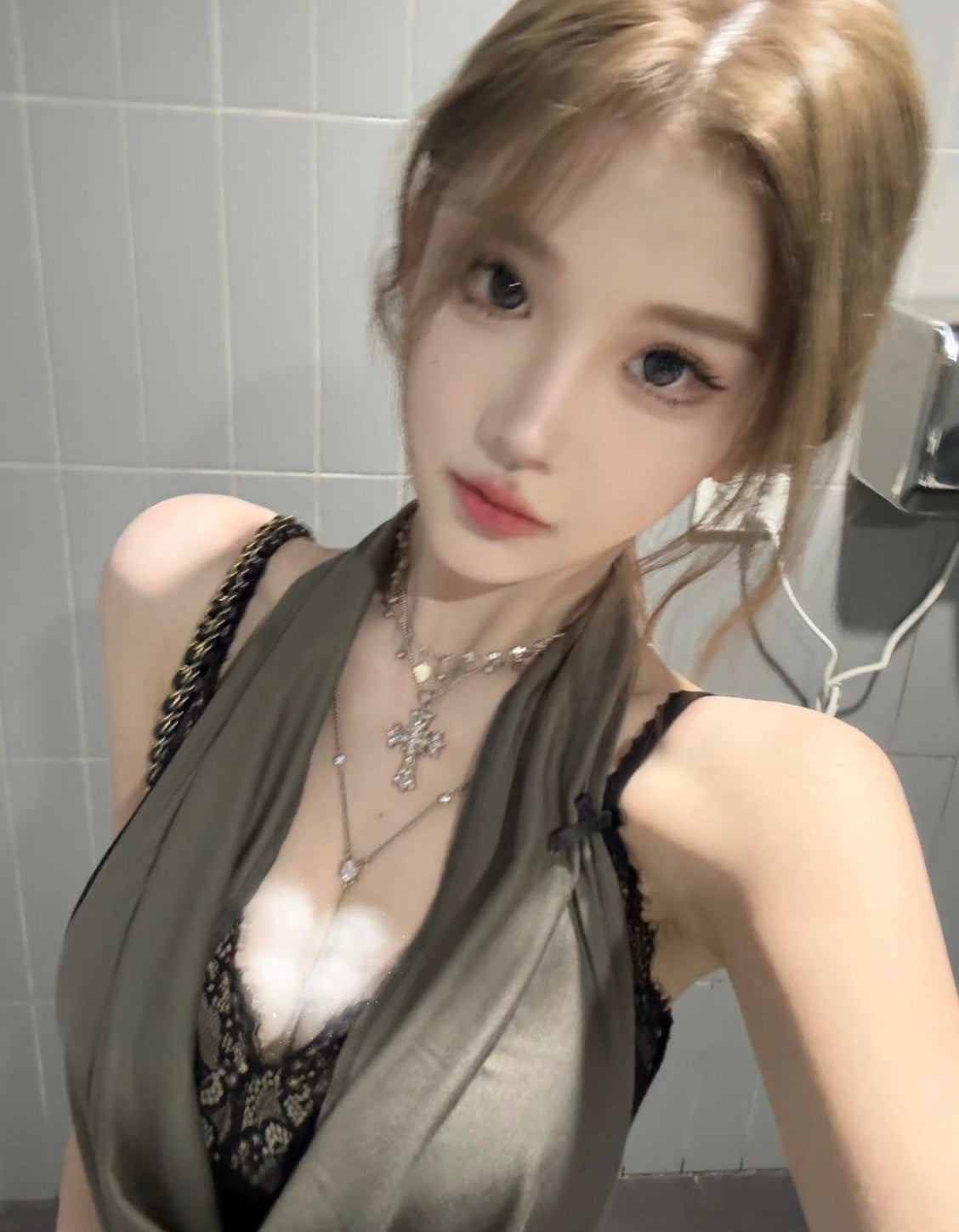 Mar. 野性代碼 美系辣妹蘯領背心 綠