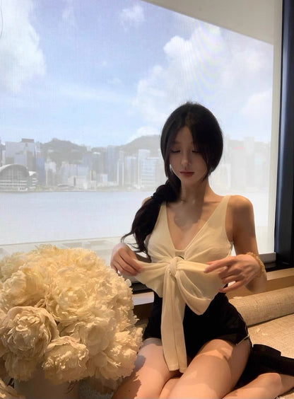 25Aug. 黑標系Ralphlaure*拉芙撞色針織背心