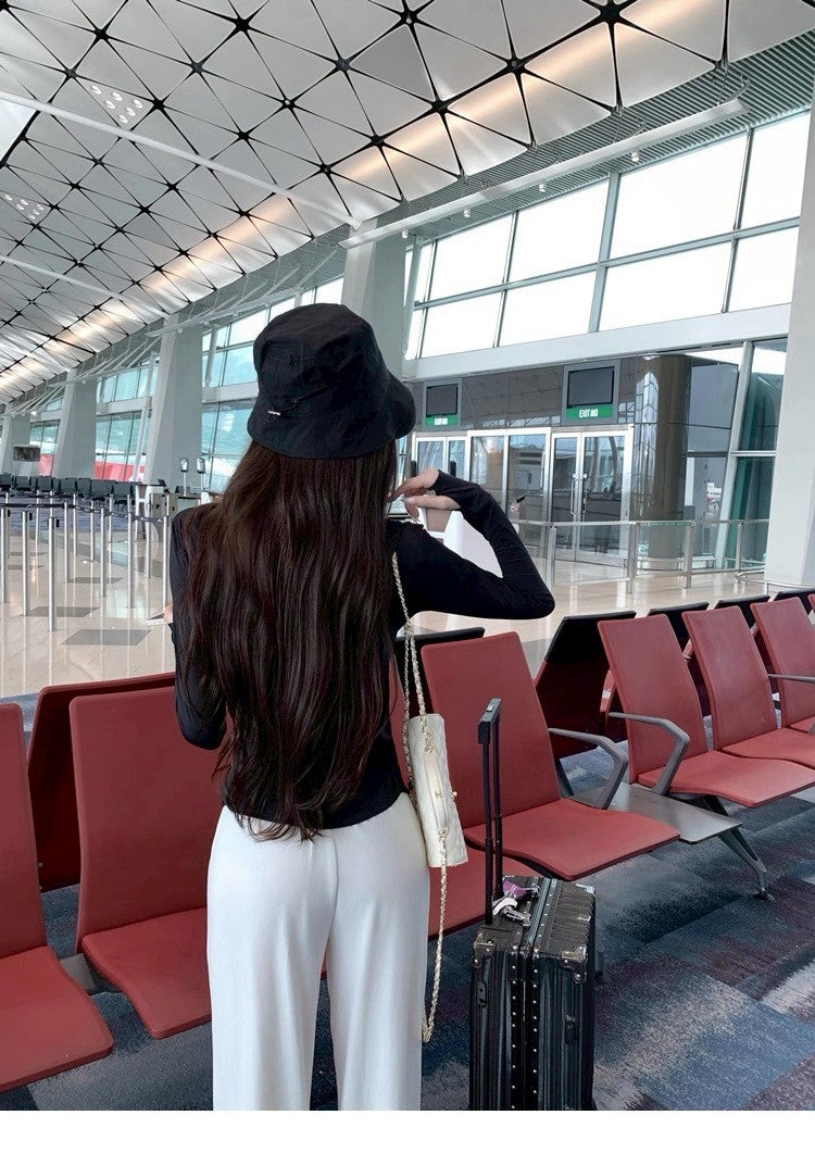 25Aug. 美式居家休閒涼感面膜褲 白