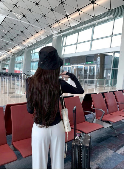 25Aug. 美式居家休閒涼感面膜褲 白