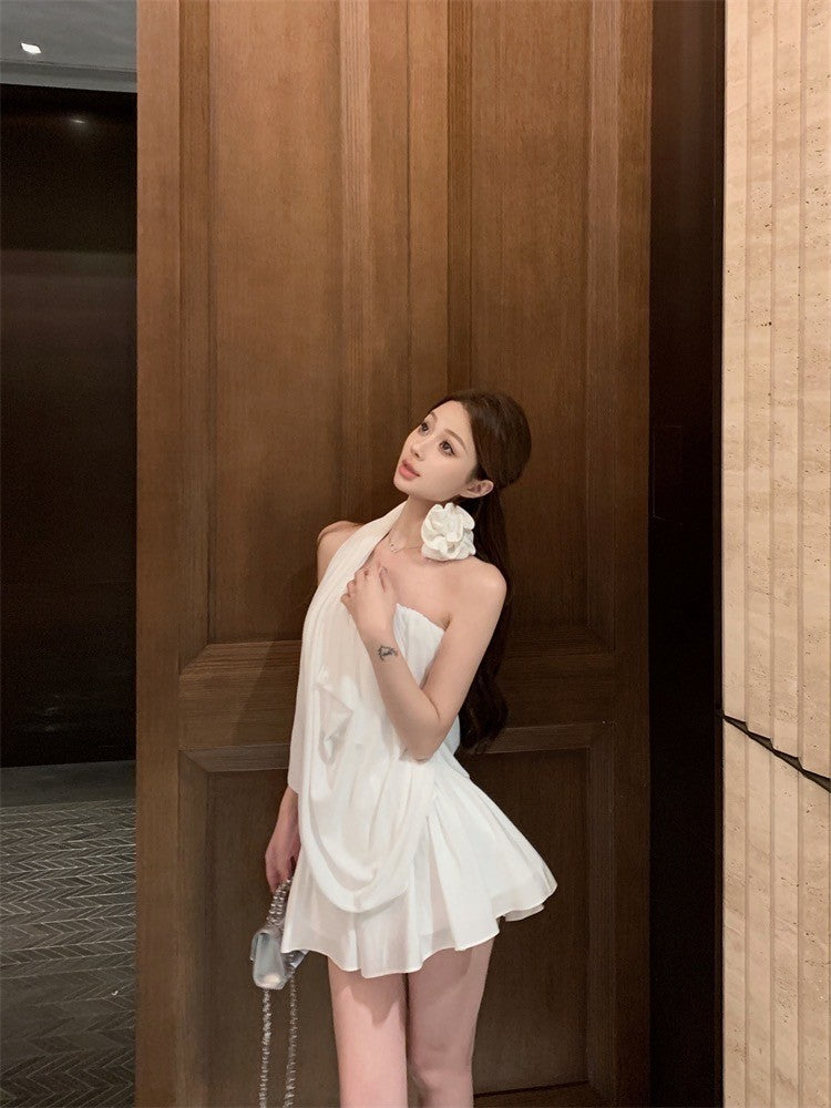 Mar. 玫瑰物語 手作立體花壓褶設計背心上衣 半身裙休閒褲 3版設計