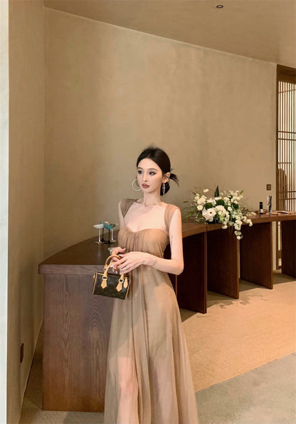26Apr. 枯竹遺木 沙丘網紗度假兩穿連身裙