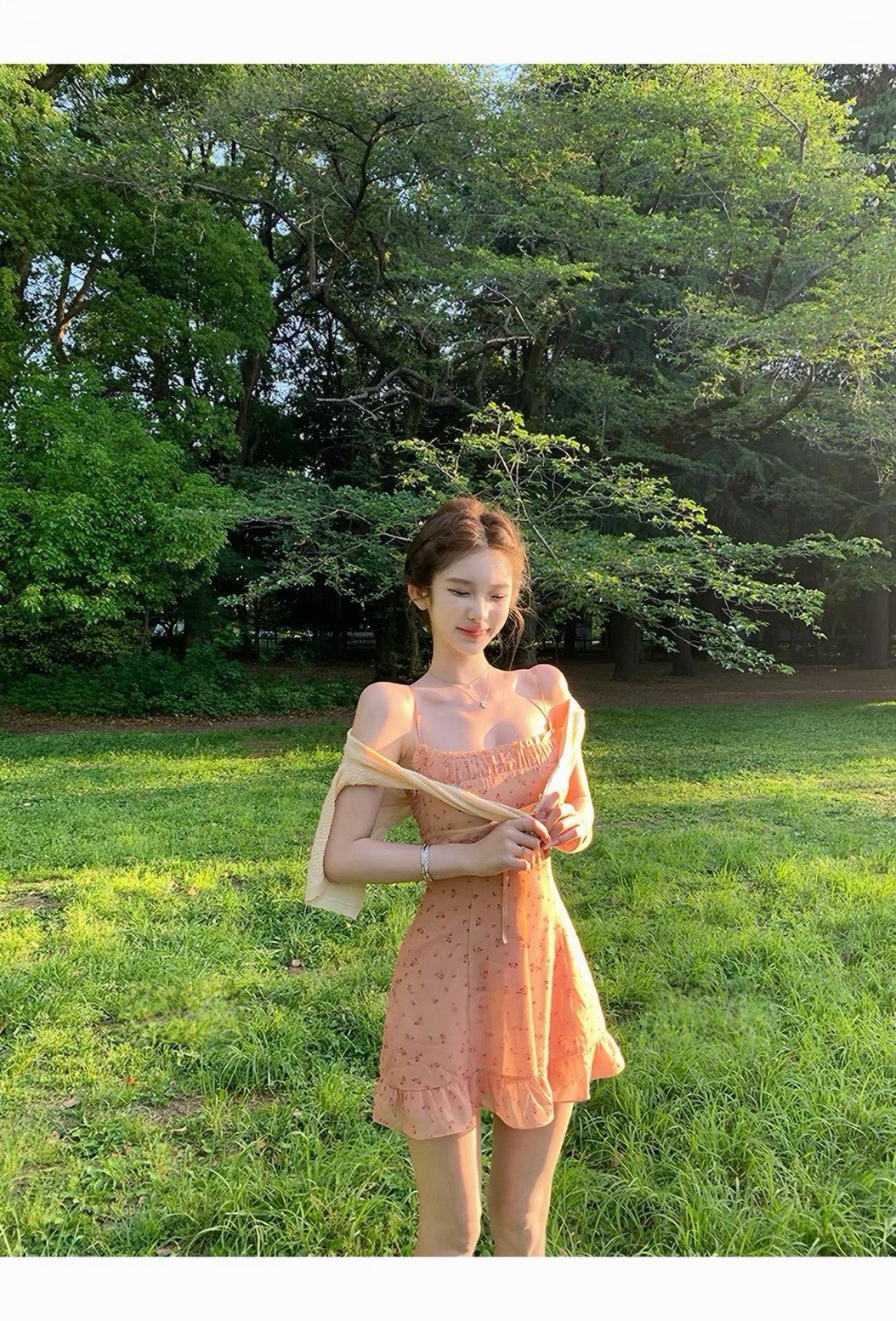26Jul. 小慢夏曲 元氣嫩橘碎花小裙 *主推色