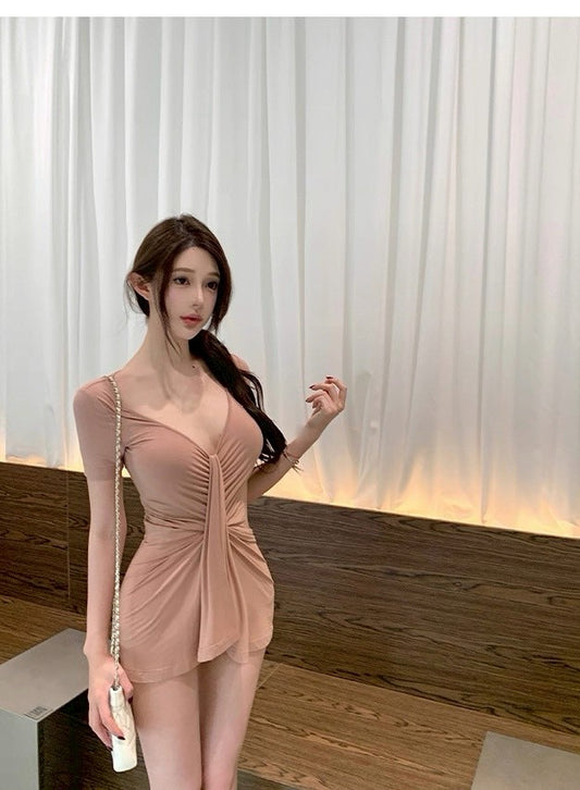 25Sep. 半熟戀人甜美抓皺修身上衣