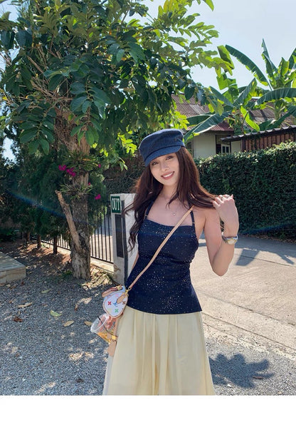 Jun. 落入人魚灣 辣妹縷空帶胸墊背心