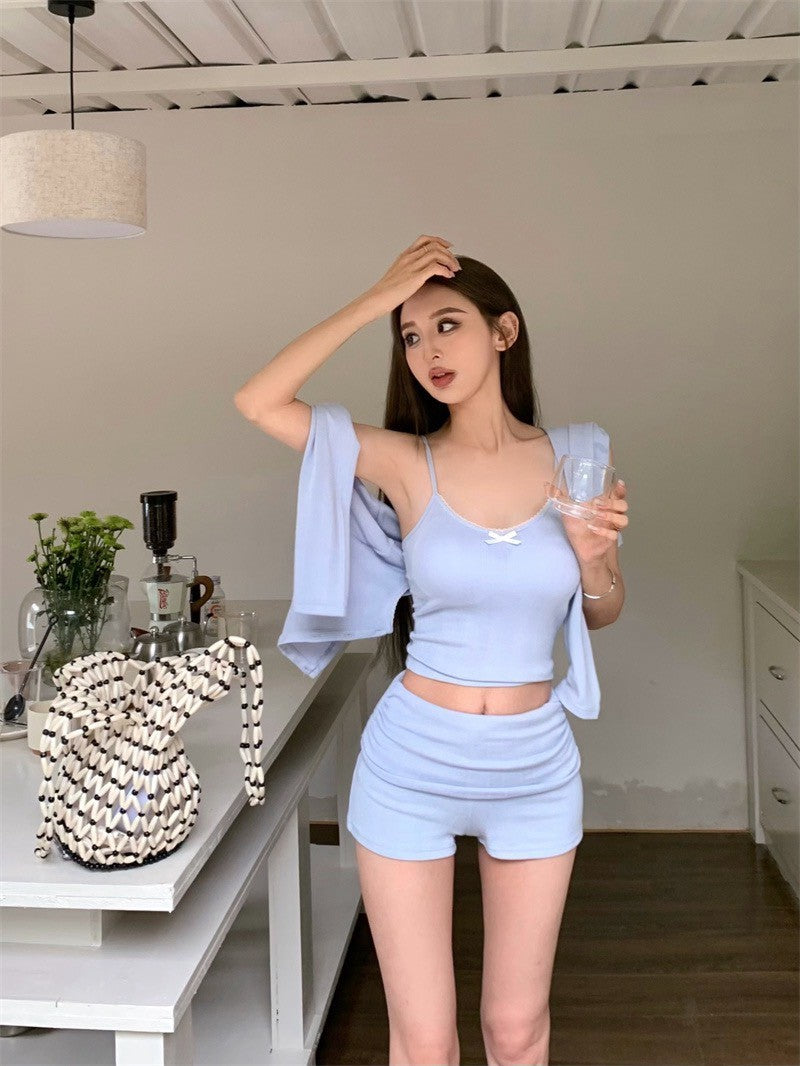 25Jul. 懶人不用想舒適4版設計款休閒服 淺藍