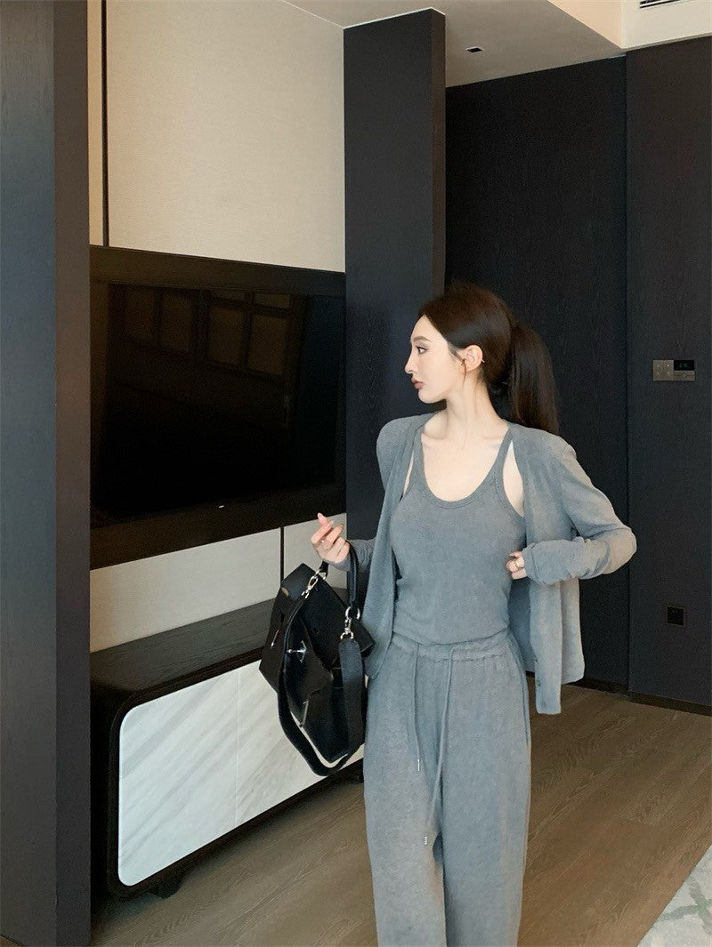 May. Cleanfit 機場休閒溜彎3件套 灰