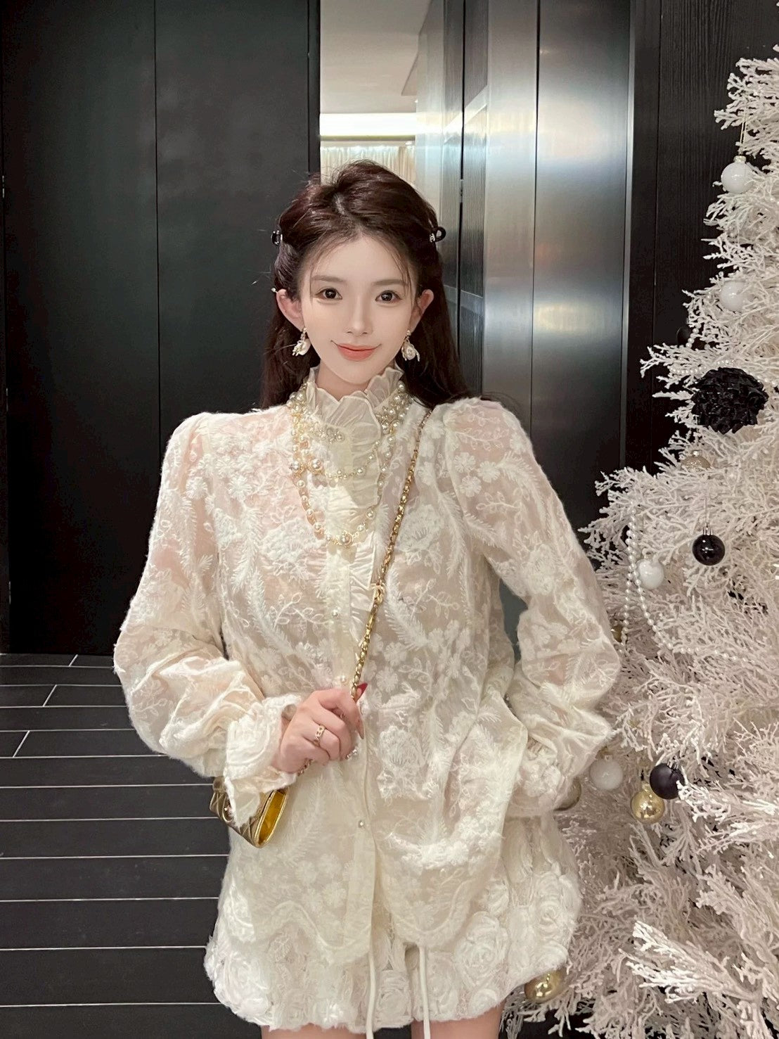 26Feb. 話梅小酌 新中式雪紡花襯衫
