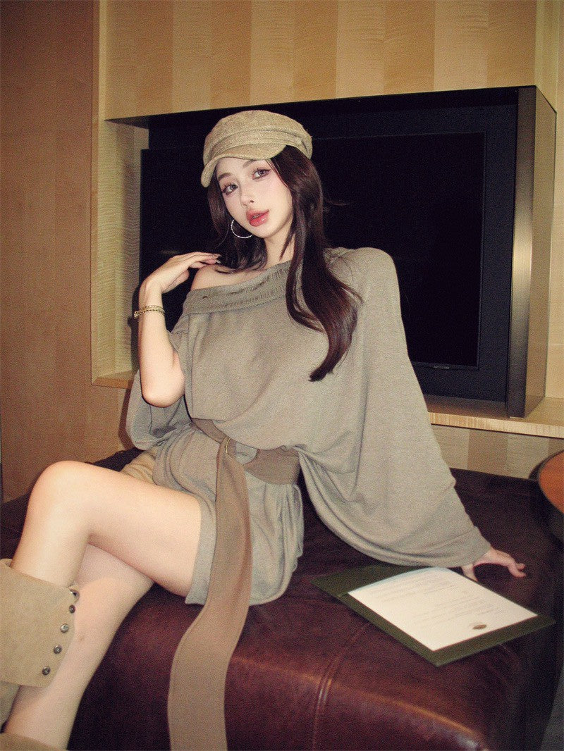 26Jan. 復古美式鬆弛vibe披風罩衣 卡其