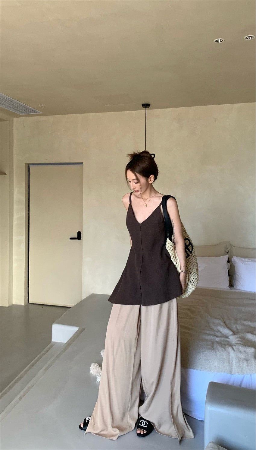 25Jul. 幽靜下午簡約中長款背心