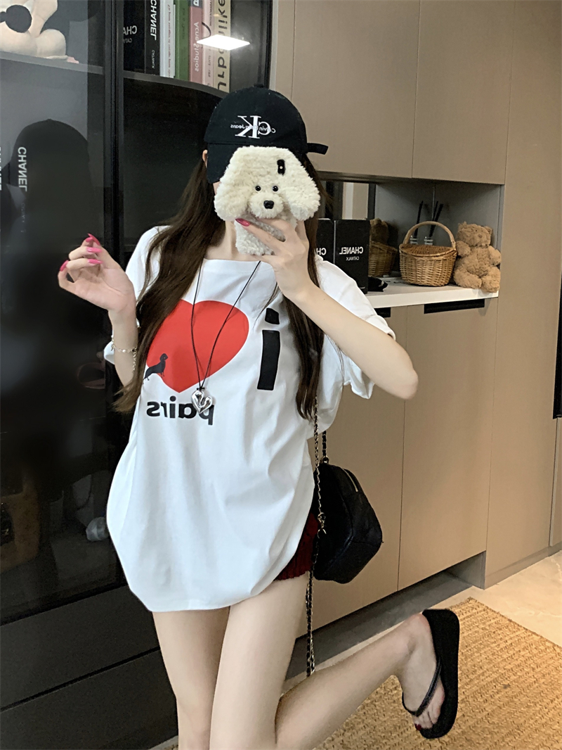 25Oct. “Paris心動”休閒愛心蕾絲上衣