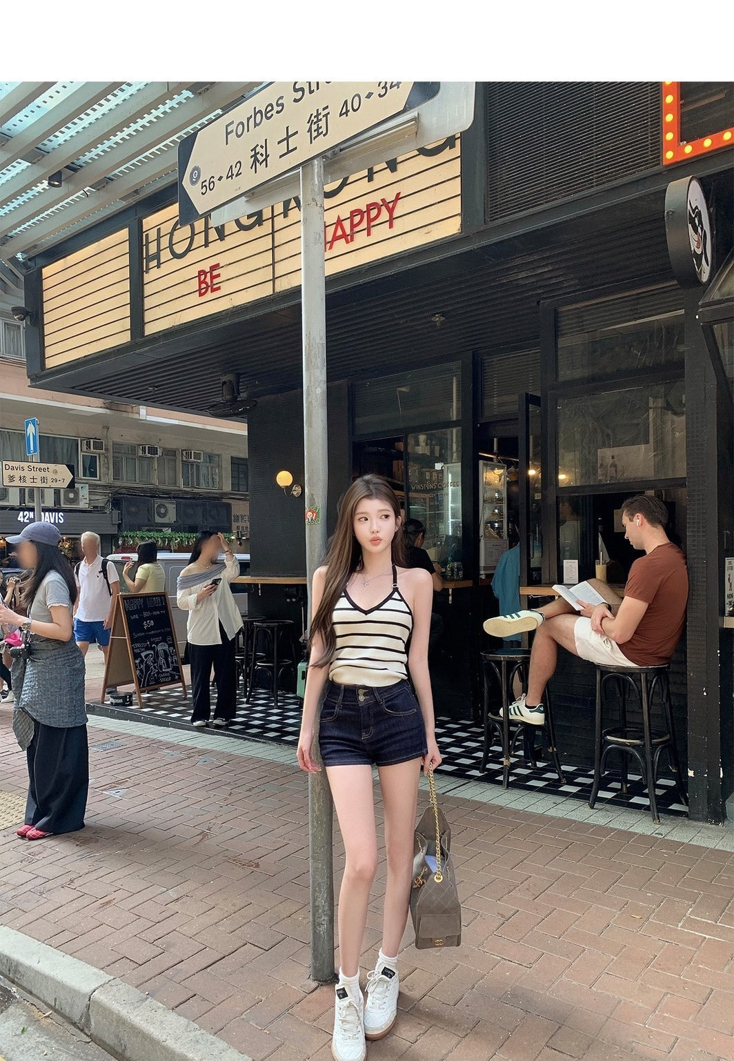 25Oct. 韓女身材豐胯海綿墊原色百搭牛仔短褲