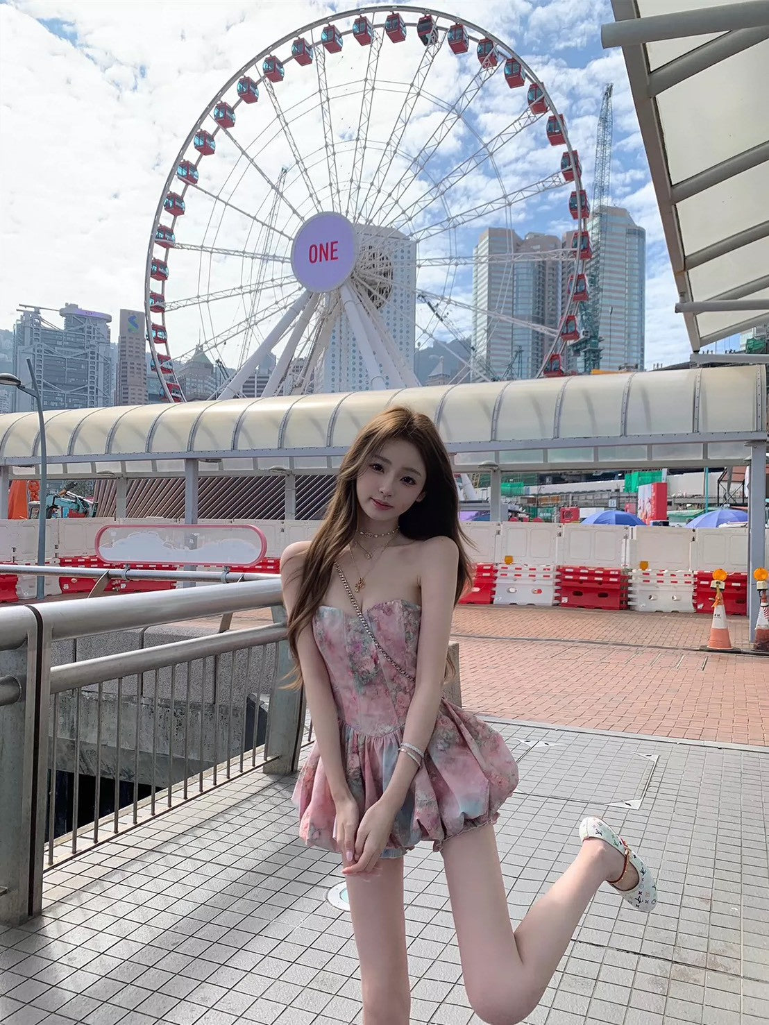26Apr. 白蘭地花神復古抹胸碎花套裝
