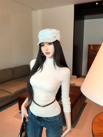 25Nov. 基礎款入冬打底針織上衣2版型 咖/杏