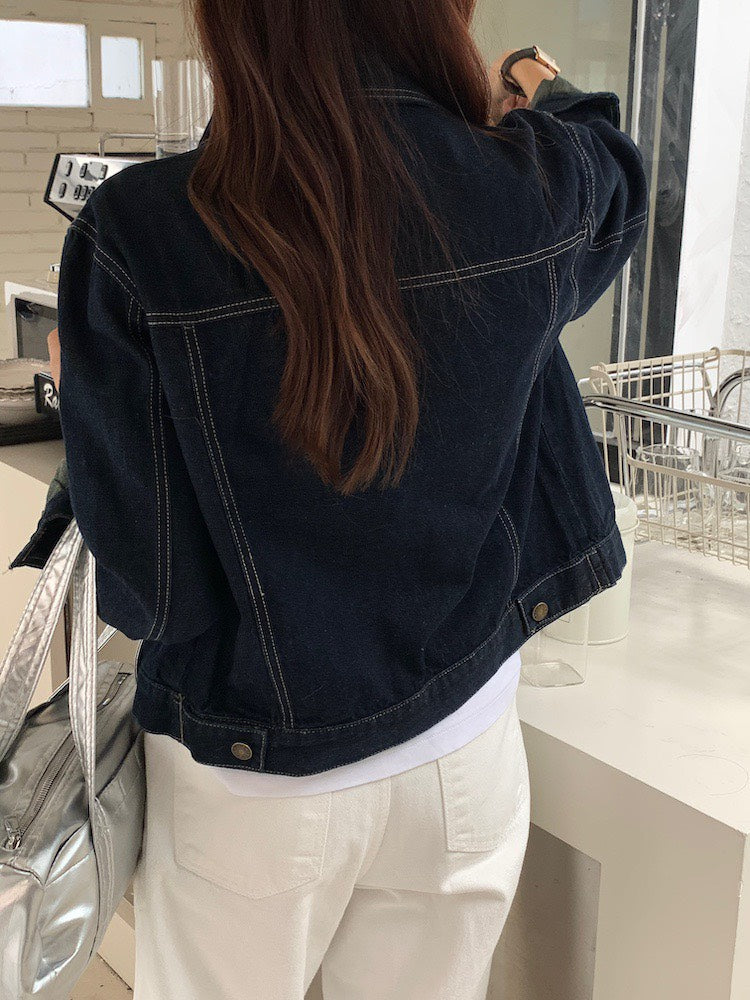 25Dec. 休閒韓chic原色牛仔丹寧外套