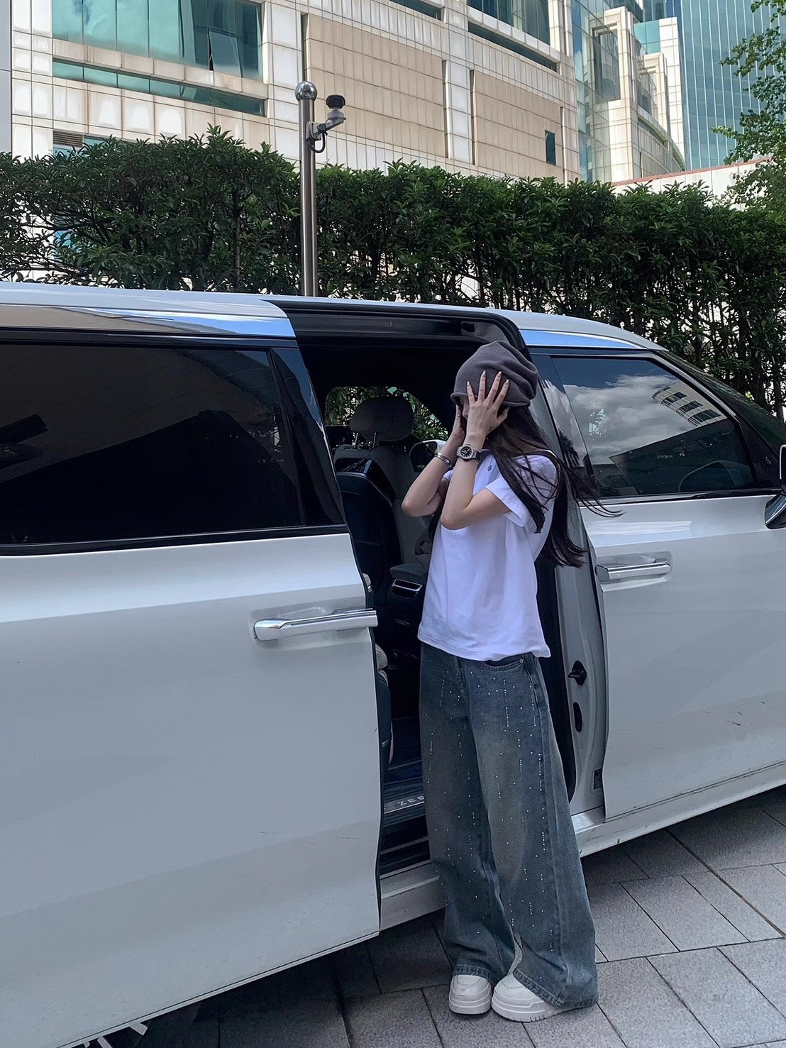 25Nov. 碎落星河鑽閃復古闊腿牛仔褲