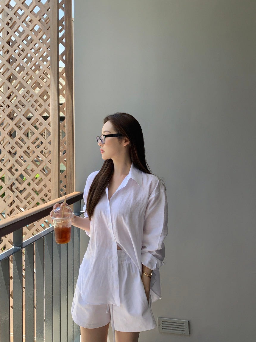 Oct. 經典版型 寬鬆百搭男友襯衫 白色