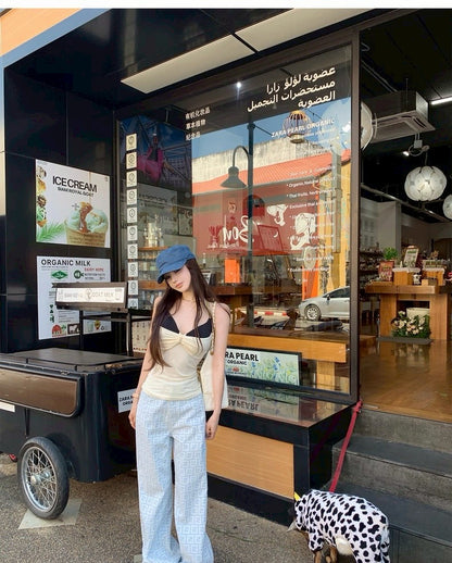 26Apr. 美街自由 性感撞色假兩件背心