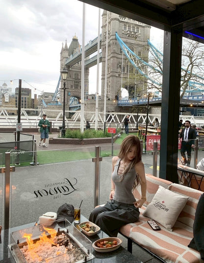 Jun. 新款idol天菜 純欲顯瘦polo領針織2版設計 灰