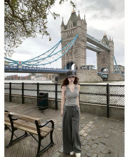 Jun. 新款idol天菜 純欲顯瘦polo領針織2版設計 灰