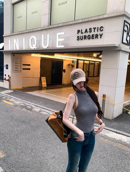 25Aug. 高智姐感穿搭 好版型修身背心款/T恤款 灰色