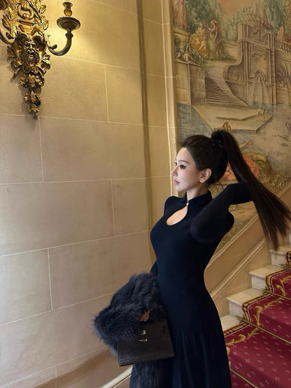 26Jan. 中古水滴縷空小翻領針織上衣 白/藏青/卡其