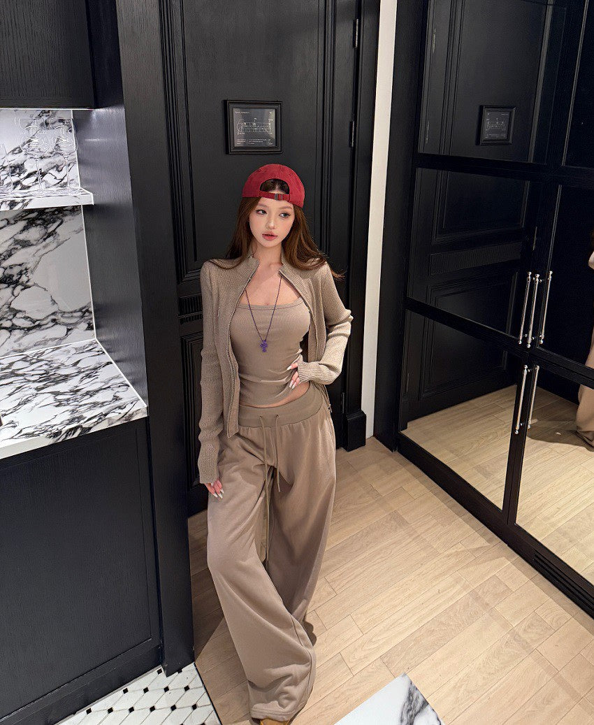 25Dec. 「空氣層」好版型立領外套 高腰休閒褲 石灰