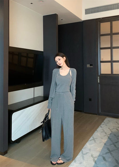 May. Cleanfit 機場休閒溜彎3件套 灰