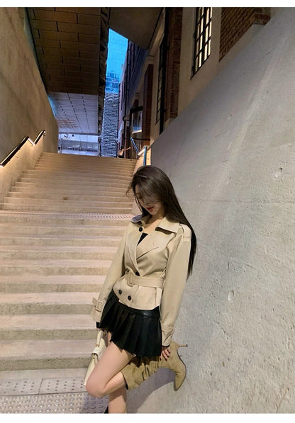 25Sep. 高訂顏值大翻駁腰帶卡其風衣