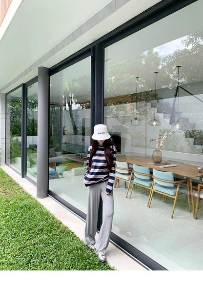 25Aug. 美式居家休閒涼感面膜褲 灰