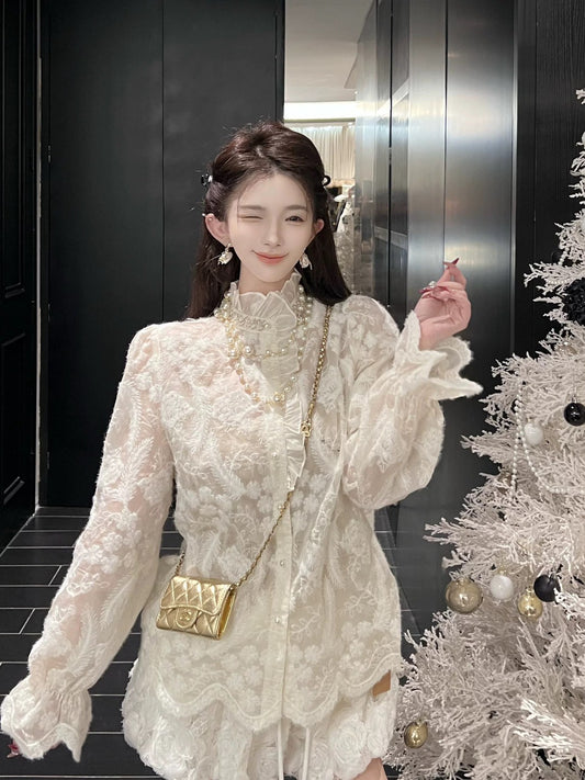 26Feb. 話梅小酌 新中式雪紡花襯衫