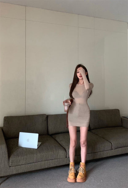 25Jul. 復古緊身套頭針織衣 卡