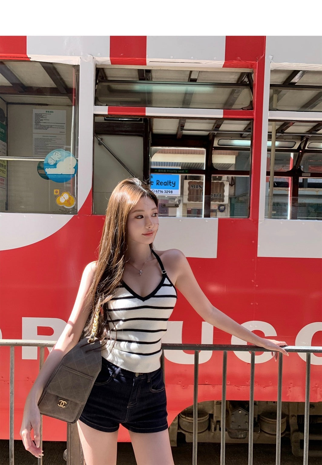 25Oct. 韓女身材豐胯海綿墊原色百搭牛仔短褲