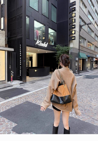 25Dec. Manchester法式羊毛翻領粗呢外套