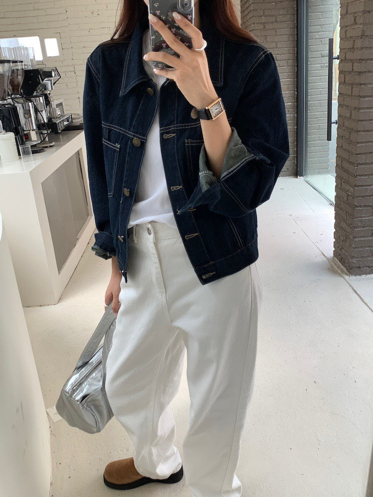 25Dec. 休閒韓chic原色牛仔丹寧外套