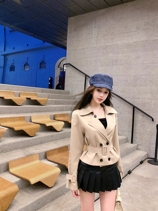 25Sep. 高訂顏值大翻駁腰帶卡其風衣