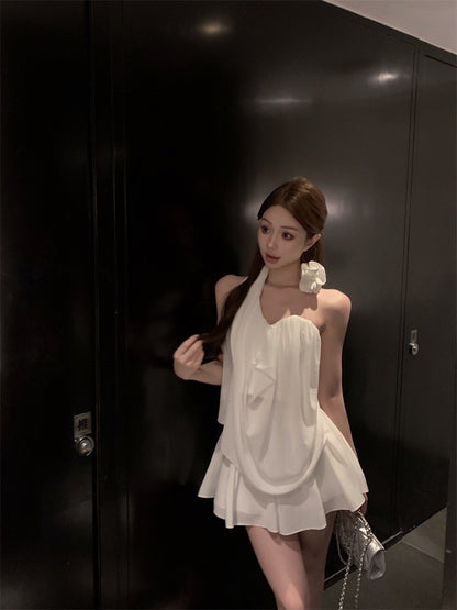 Mar. 玫瑰物語 手作立體花壓褶設計背心上衣 半身裙休閒褲 3版設計