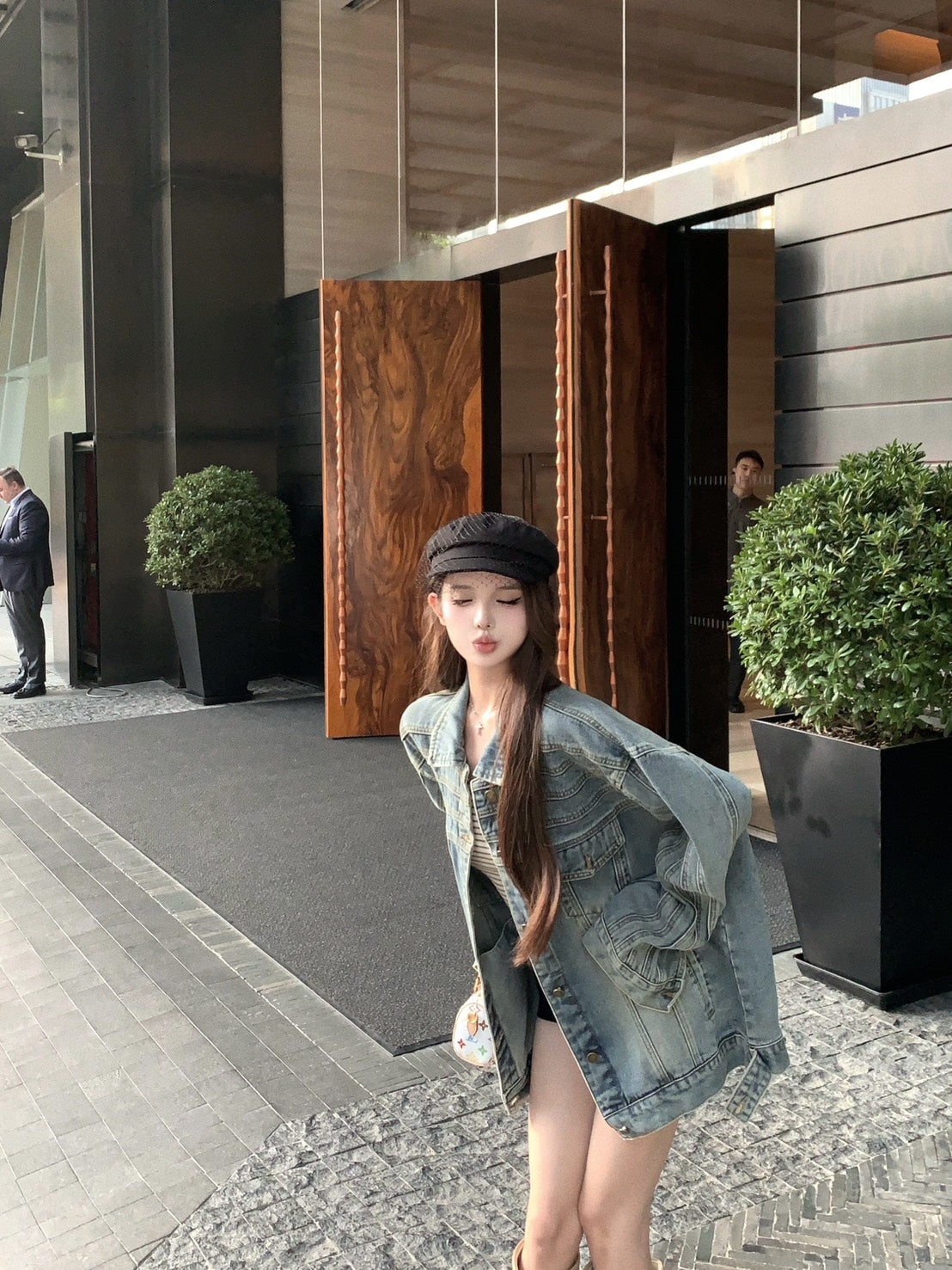 25Dec. Cat步行休閒設計感寬鬆牛仔夾克