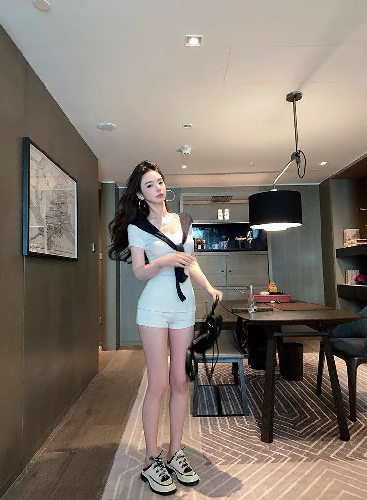 25Oct. 輕熟女簡約通勤3件組套裝 奶油米