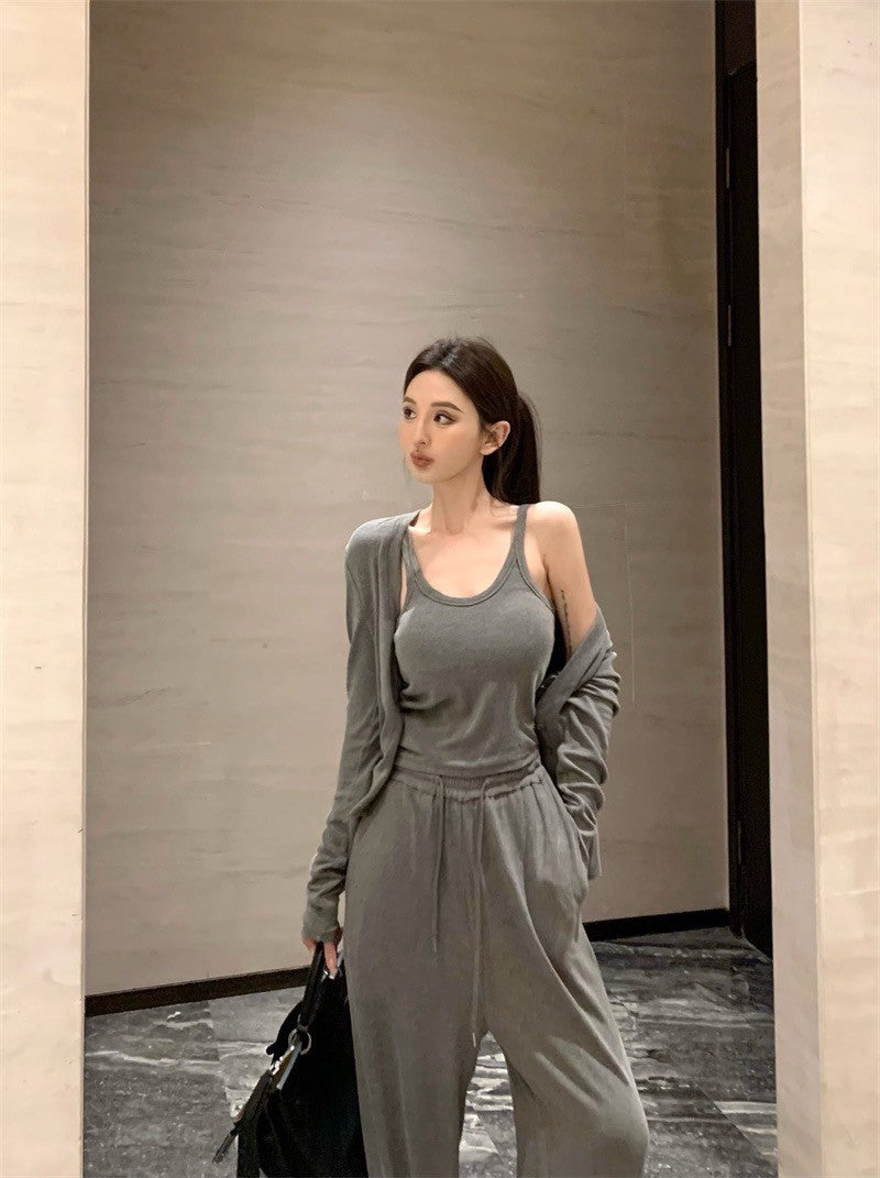 May. Cleanfit 機場休閒溜彎3件套 灰