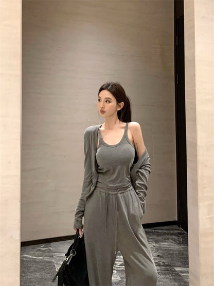 May. Cleanfit 機場休閒溜彎3件套 灰