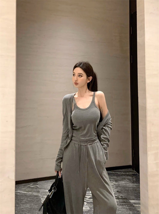 May. Cleanfit 機場休閒溜彎3件套 灰