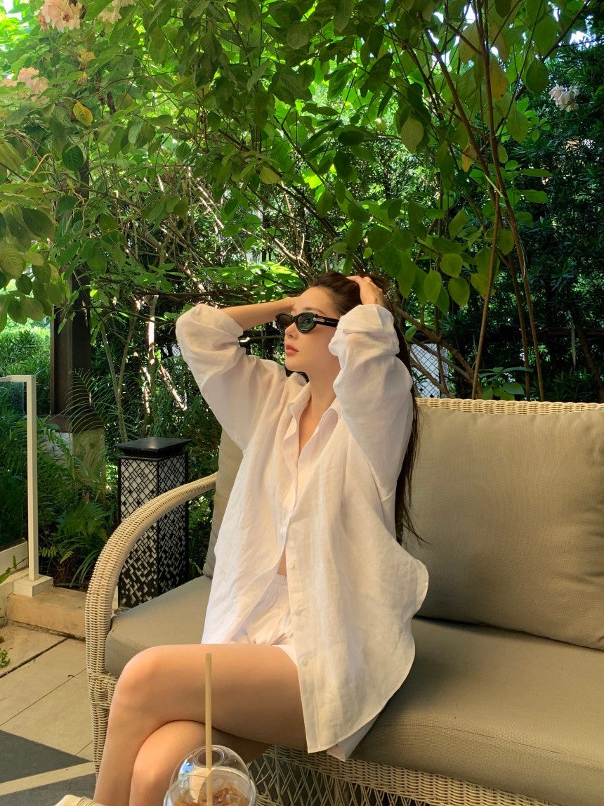 Oct. 經典版型 寬鬆百搭男友襯衫 白色